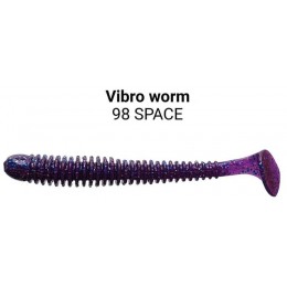 Силиконовая приманка Crazy Fish Vibro worm 3.4" цвет 98 (5 шт)