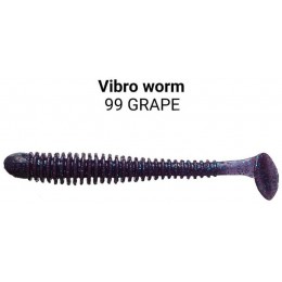 Силиконовая приманка Crazy Fish Vibro worm 2" цвет 99 (8 шт)