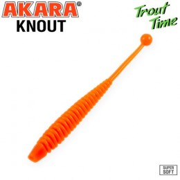 Силиконовая приманка Akara Trout Time KNOUT 2.5 Garlic цвет 100 (10 шт)