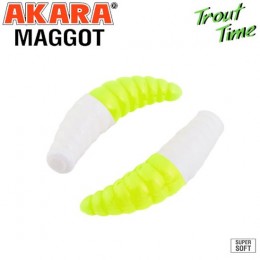 Силиконовая приманка Akara Trout Time MAGGOT 1.6 Cheese цвет 16R (10 шт)
