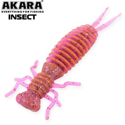 Силиконовая приманка Akara Eatable Insect 65 цвет 413 (4 шт)