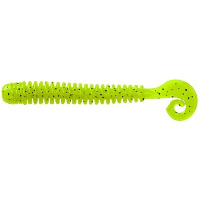 Силиконовая приманка LureMax CHEEKY WORM 3.5''/8.5 см цвет 002 Lime pepper (10 шт.)