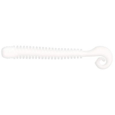 Силиконовая приманка LureMax CHEEKY WORM 4''/10 см цвет 020 Glow White (10 шт.)