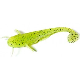 Силиконовая приманка FishUp Catfish 2" (10шт) цвет 055 - Chartreuse/Black