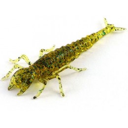 Силиконовая приманка FishUp Diving Bug 2" (8шт) цвет 036 - Caramel/Green & Black
