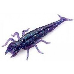 Силиконовая приманка FishUp Diving Bug 2" (8шт) цвет 060 - Dark Violet/Peacock & Silver