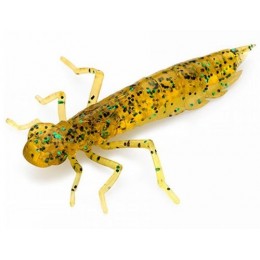 Силиконовая приманка FishUp Dragonfly 1.2" (10шт) цвет 036 - Caramel/Green & Black