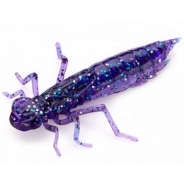 Силиконовая приманка FishUp Dragonfly 1.7" (8шт) цвет 060 - Dark Violet/Peacock & Silver
