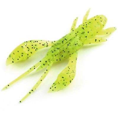 Силиконовая приманка FishUp Real Craw 2" (7шт) цвет 055 - Chartreuse/Black