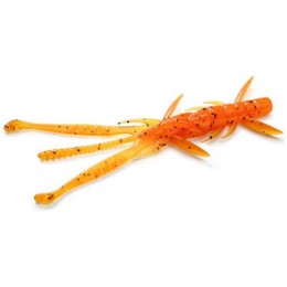 Силиконовая приманка FishUp Shrimp 3" (9шт) цвет 049 - Orange Pumpkin/Black