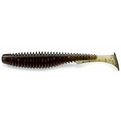 Силиконовая приманка FishUp U-Shad 3" (9шт) цвет 043 - Watermelon Brown/Black