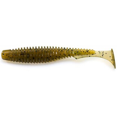 Силиконовая приманка FishUp U-Shad 3" (9шт) цвет 074 - Green Pumpkin Seed