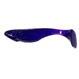 Силиконовая приманка FishUp Wizzle Shad 2" (10шт) цвет 060 - Dark Violet/Peacock & Silver