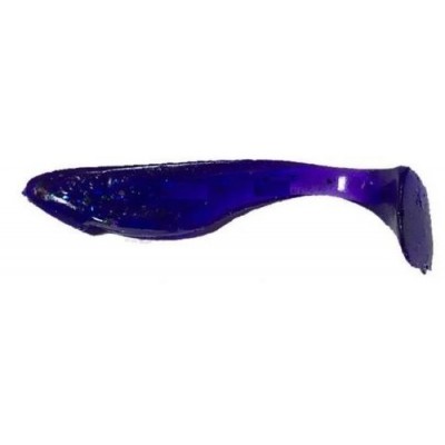 Силиконовая приманка FishUp Wizzy 1.5" (10шт) цвет 060 - Dark Violet/Peacock & Silver