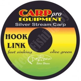Поводковый материал Серебряный ручей HK3707-15 Hooklink Fast Sinking цвет Olive Green 15lb 20м 