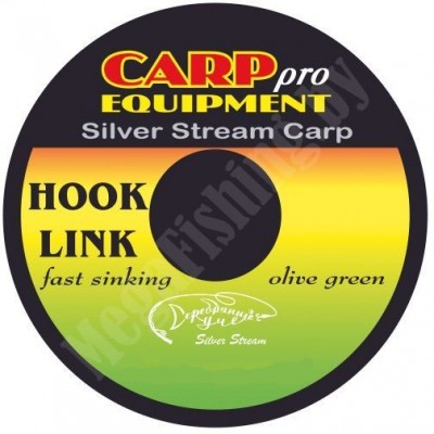 Поводковый материал Серебряный ручей HK9300-15 Hooklink Fast Sinking цвет Black & Green 15lb 20м 