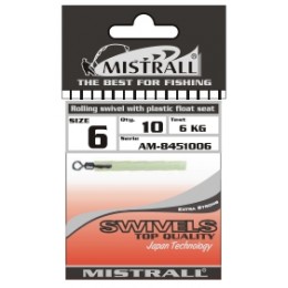 Адаптор для поплавка MISTRALL AM-84510 ROLLING SWIVEL WITH PLASTIC FLOAT SEAT 6 мм