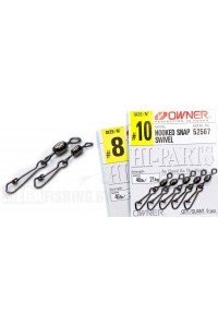 Застежка с вертлюжком OWNER CULTIVA 52567 HOOKED SNAP SWIVEL # 04 Застежка с вертлюжком OWNER CULTIVA 52567 HOOKED SNAP SWIVEL # 04